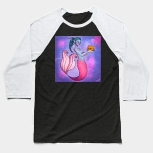 Mermaid & Blowfish Baseball T-Shirt